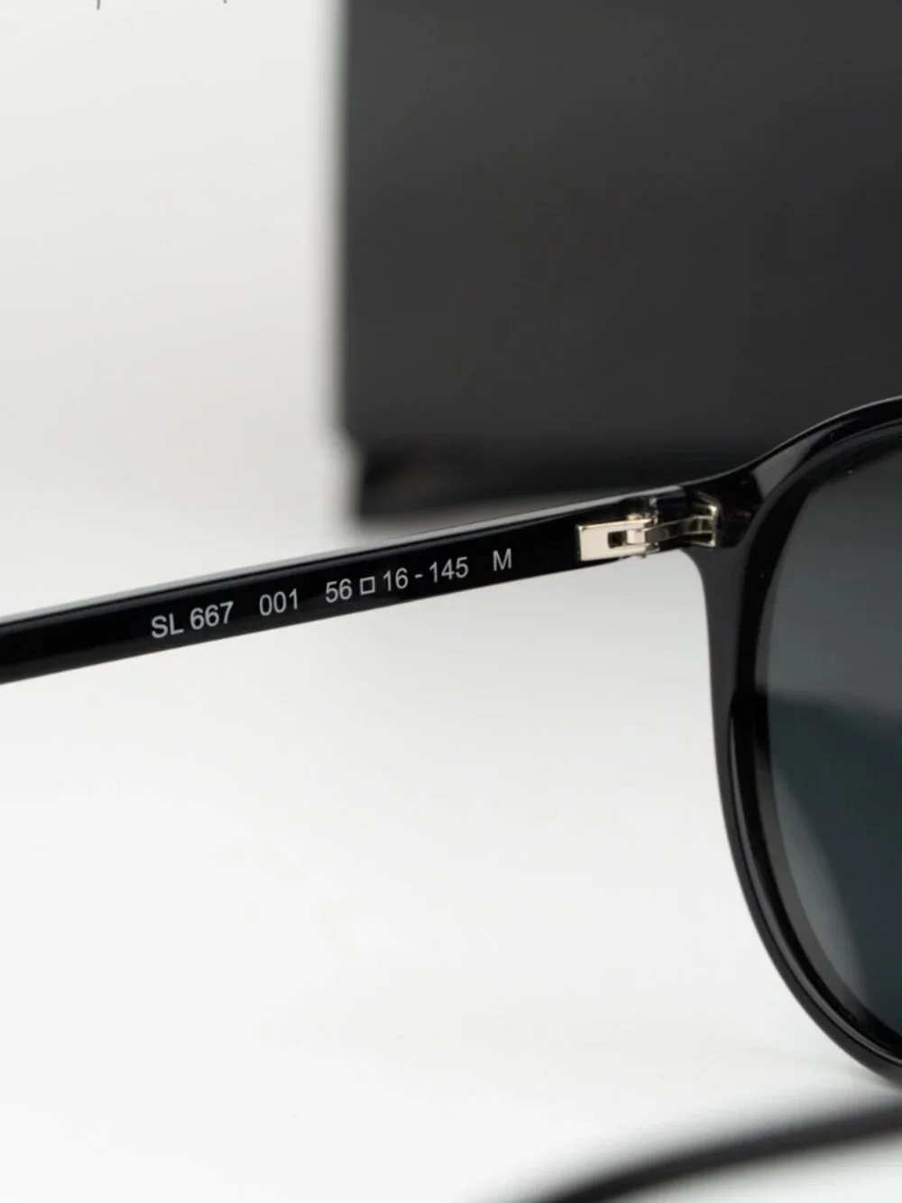 Saint Laurent Men Sunglasses Black Grey Pilot SL667 001 NEW AUTHENTIC